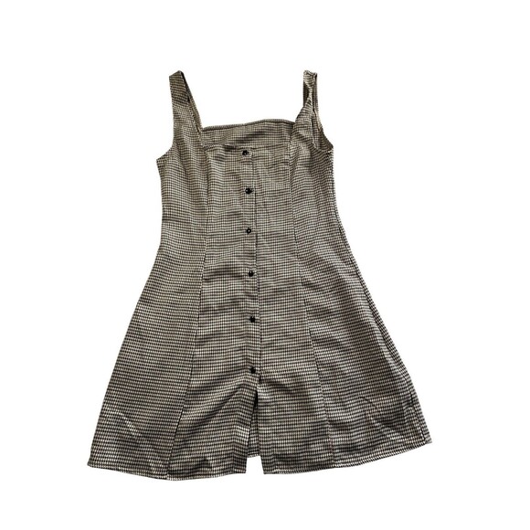 Cider Houndstooth Square Neck Twee Dress Size Xs - Picture 2 of 6